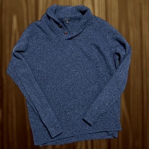 J. Crew Lambs Wool Shawl Collar Knit Sweater.